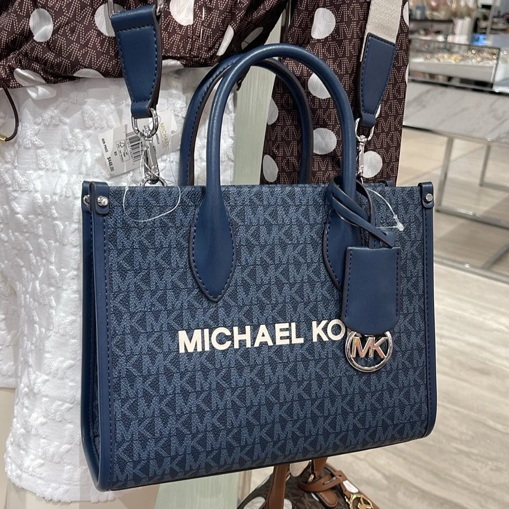 Michael Kors Mirella Small Signature Logo Crossbody Bag Admiral  NWT